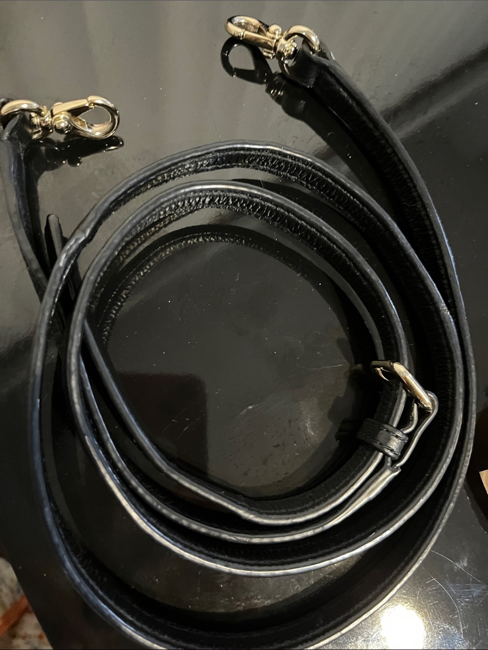 Kate Spade Black Pebbled Leather Satchel / Crossbody Gold Hardware + Charms.NWOT - Picture 10 of 10